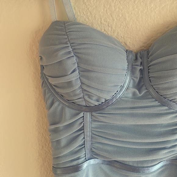 Windsor Bustier Ruched Midi Dress - Picture 7 of 9